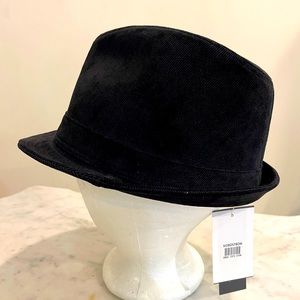 August Hat Co Black Corduroy Fedora
